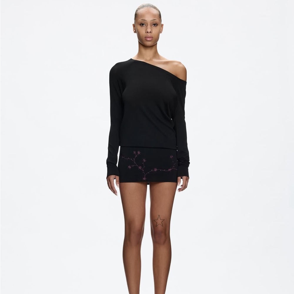 Tank air baby leaf knit dress